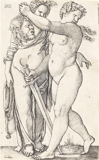 HANS SEBALD BEHAM Judith with her Servant, Walking to the Left with the Head of Holofernes * Judith Seated in an Arch.